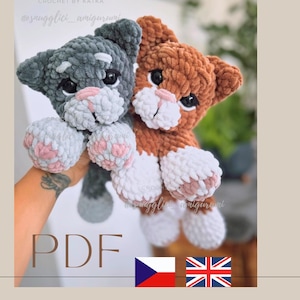 Schema per gattino all&#39;uncinetto in PDF / Tutorial per realizzare un peluche amigurumi a forma di gatto