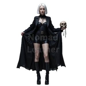 Handmade Genuine Leather Gothic Corset: Steampunk Cosplay Top