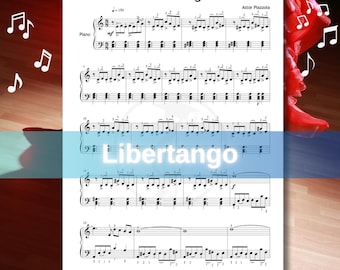 アストル・ピアソラ作曲「リベルタンゴ」 – グレード5 ピアノ楽譜 PDF
