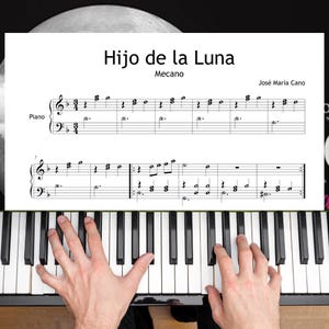 Mecano - Hijo de la Luna - Grade 4 Piano PDF for Students and Teachers | Romantic Spanish Ballad by José María Cano
