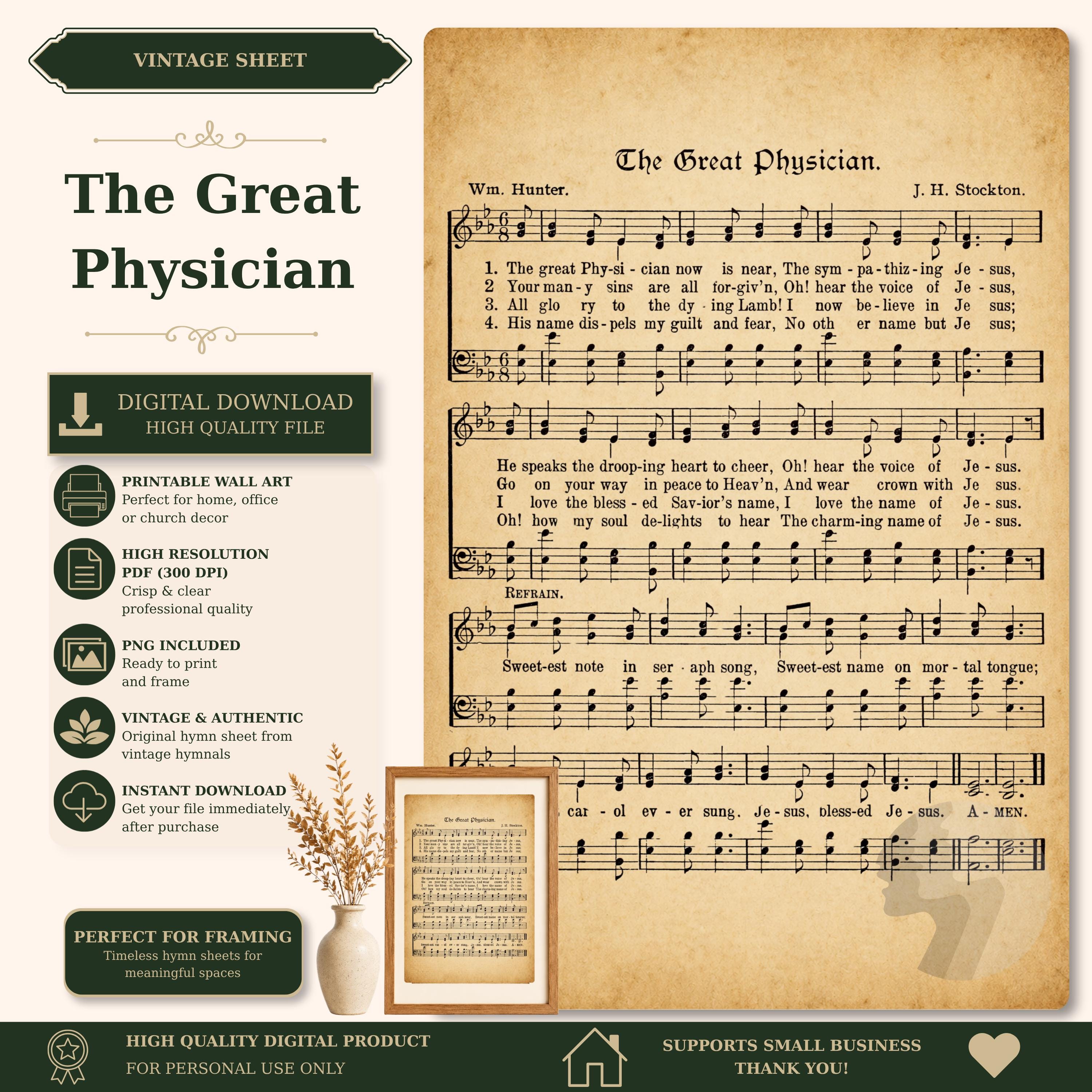 The Great Physician Print - Etsy