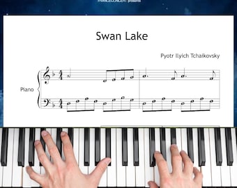 Le Lac des cygnes – Tchaïkovski | Partition Piano Solo (3e année) + PDF et entraînement MP3