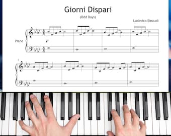 Giorni Dispari – Easy Learning Piano Arrangement for Students with Video, MP3 and Visual Supports