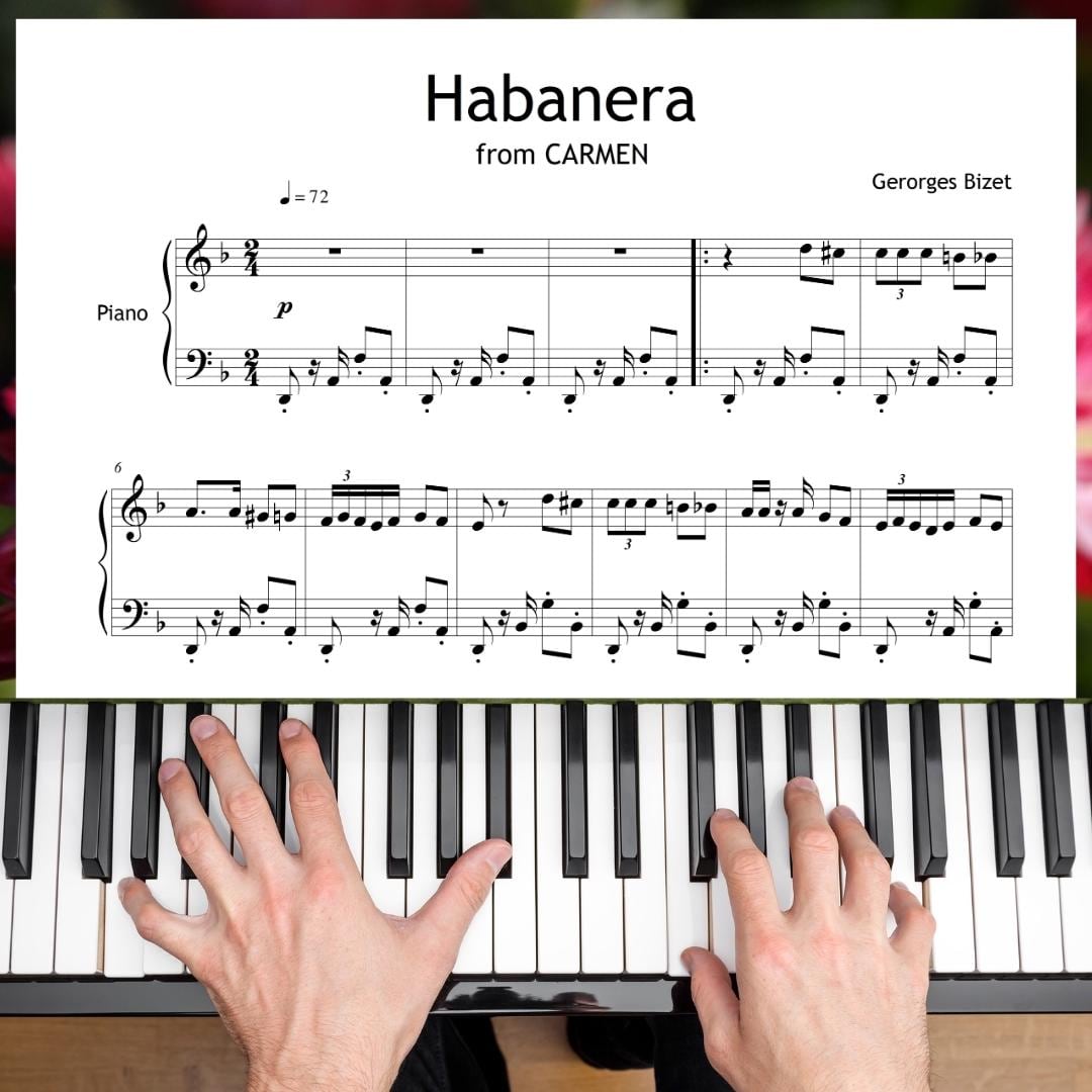Habanera From Carmen – Professional Piano Arrangement – Grade 3