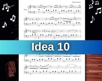 Idea 10 – Gibran Alcocer | Easy Piano Sheet Music PDF for Beginners with Note Names