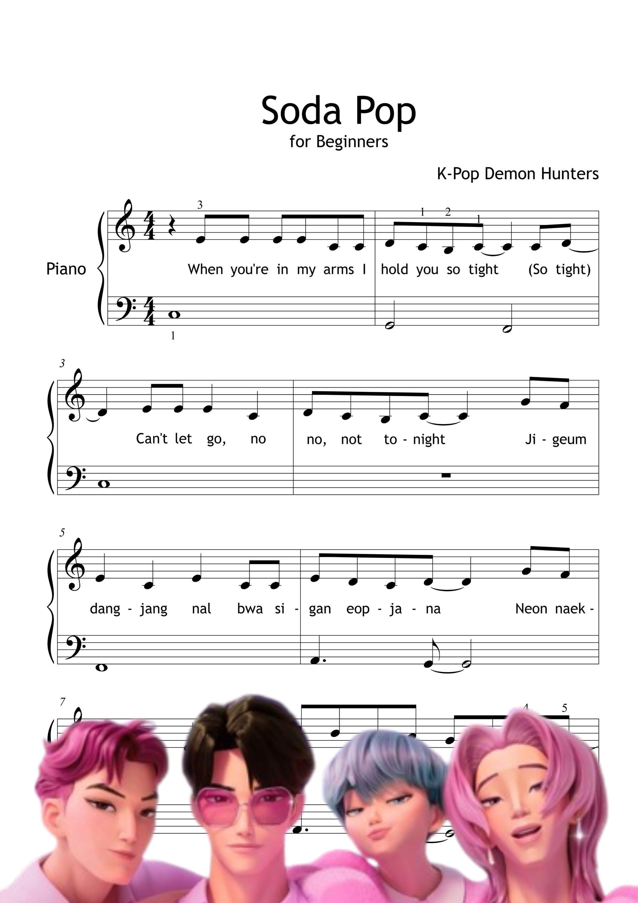 K-POP Demon Hunters Soda Pop – SajaBoys | グレード1～2向け 簡単