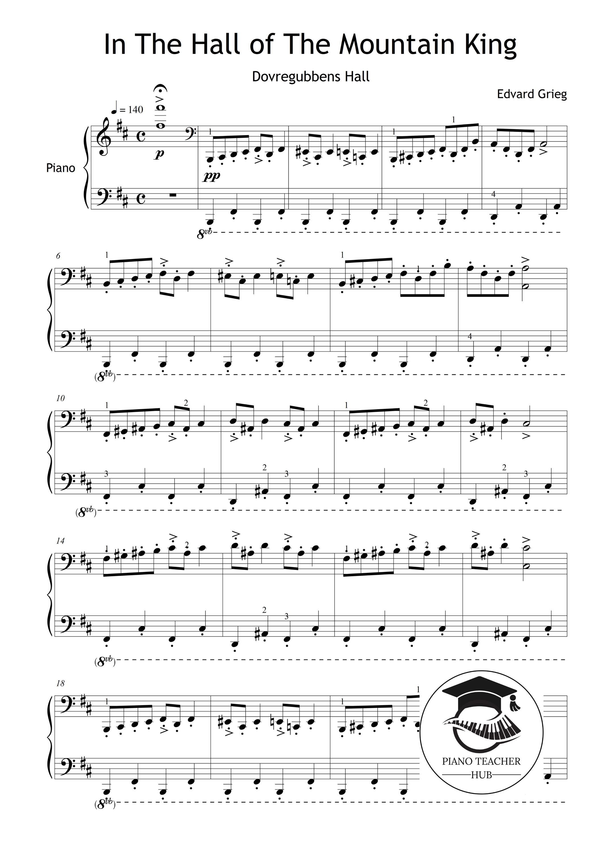 In the Hall of the Mountain King - Edvard Grieg | Grade 4 Easy