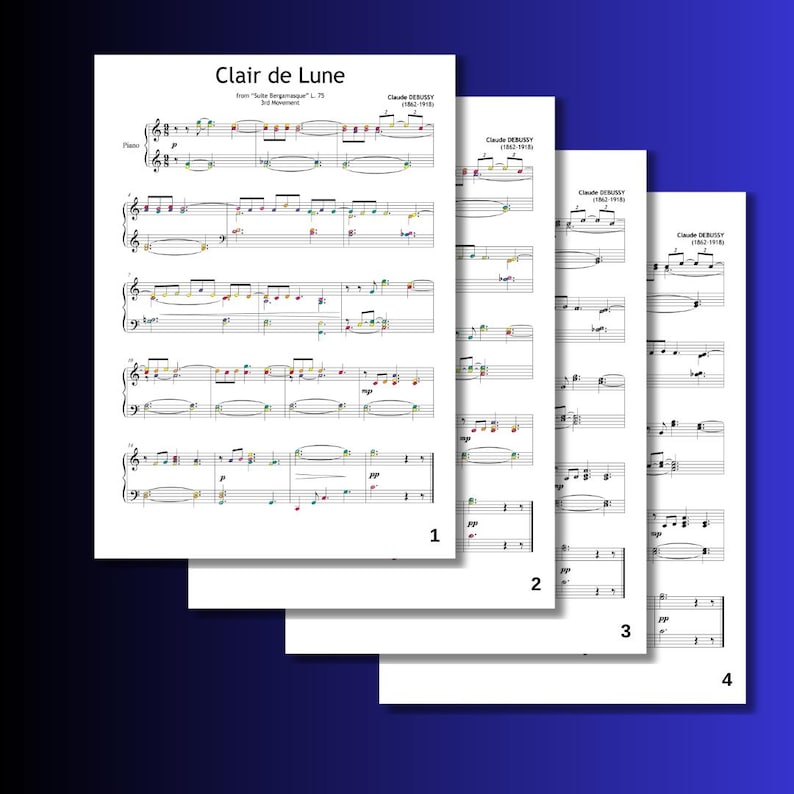 clair-de-lune-simplified-piano-sheet-music-grade-4-debussy