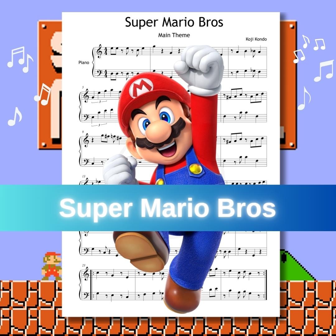 スーパーマリオのテーマ – グレード3のピアノ楽譜 PDF | 近藤 浩二