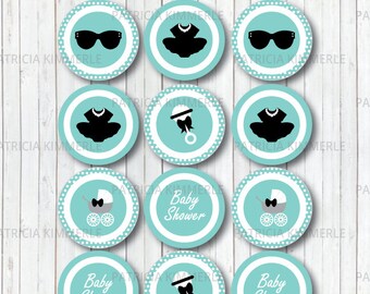 Printable Cupcake Toppers Classy And Fabulous Birthday Etsy