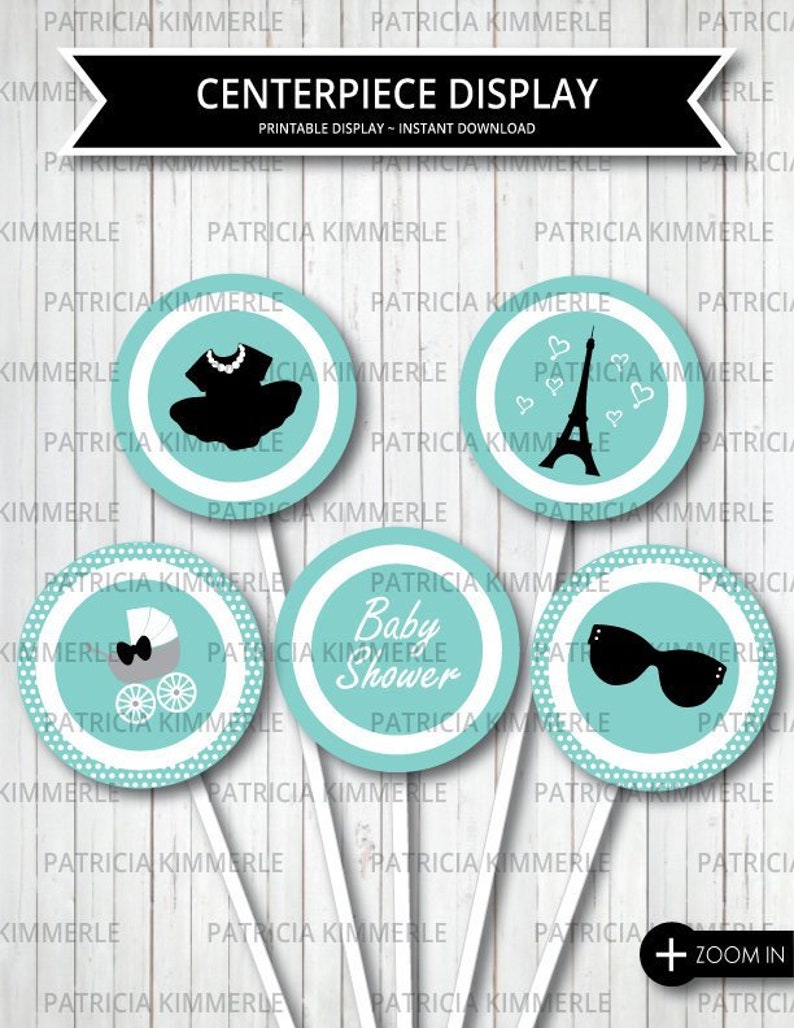 Centerpiece Printable Breakfast At Tiffany S Baby Etsy