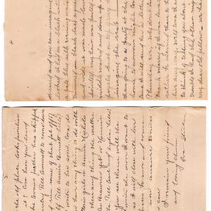 Cartas manuscritas antiguas de 100 años para diarios y collages - Archivos digitales