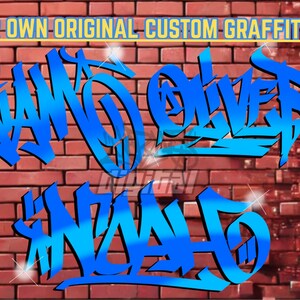 Customized Graffiti, Street Art Style Name, customized graffiti Poster, graffiti, for print on demand, Personalized gift idea