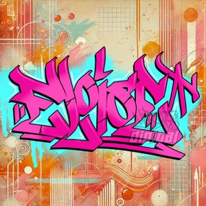 Customized Graffiti, Street Art Style Name, customized graffiti Poster, graffiti, for print on demand, Personalized gift idea
