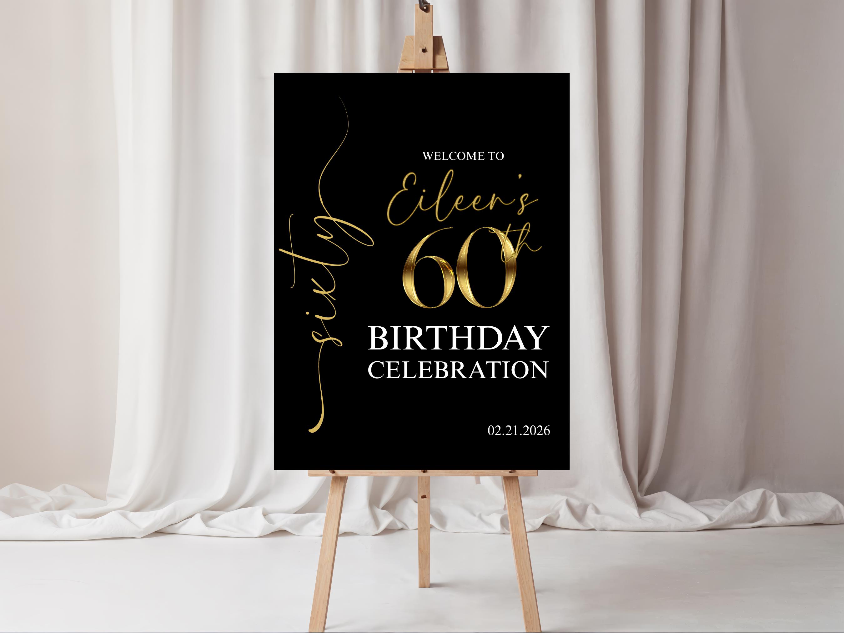 Welcome to 60th Birthday Party - Etsy