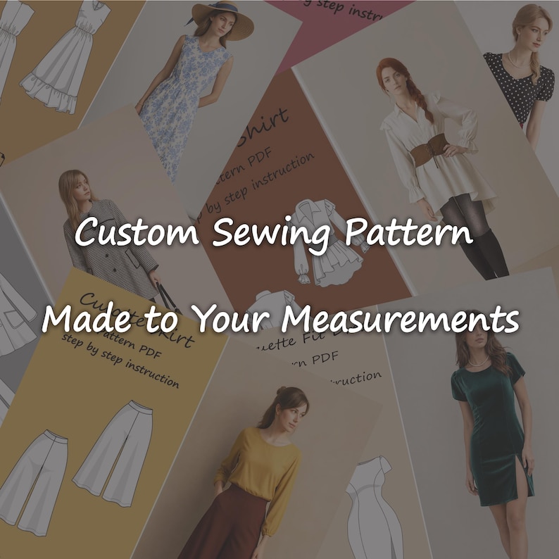 Modeling Pattern Custom Sewing Pattern - Etsy