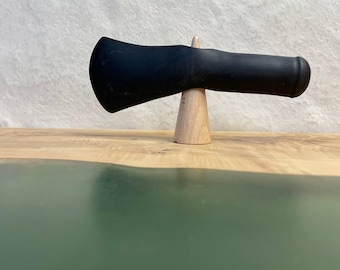 Life-size Ötzi Copper Axe Head Replica: Prehistoric Iceman's Tool