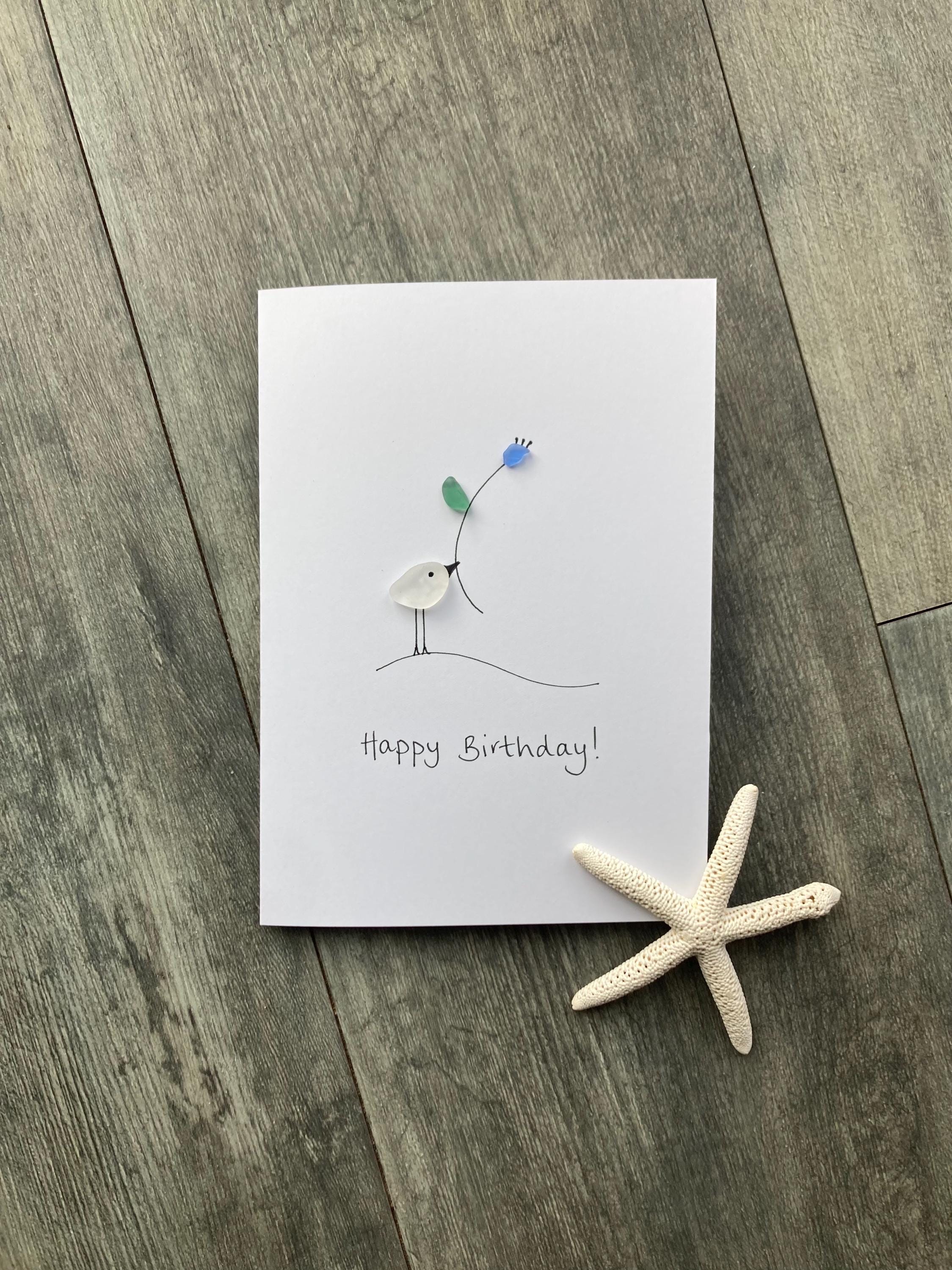 Happy Birthday Sea Glass - Etsy