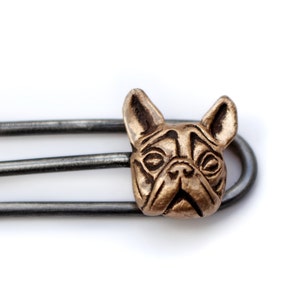 French bulldog tie clip image 1