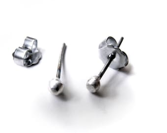 Tiny titanium/niobium sparkle studs