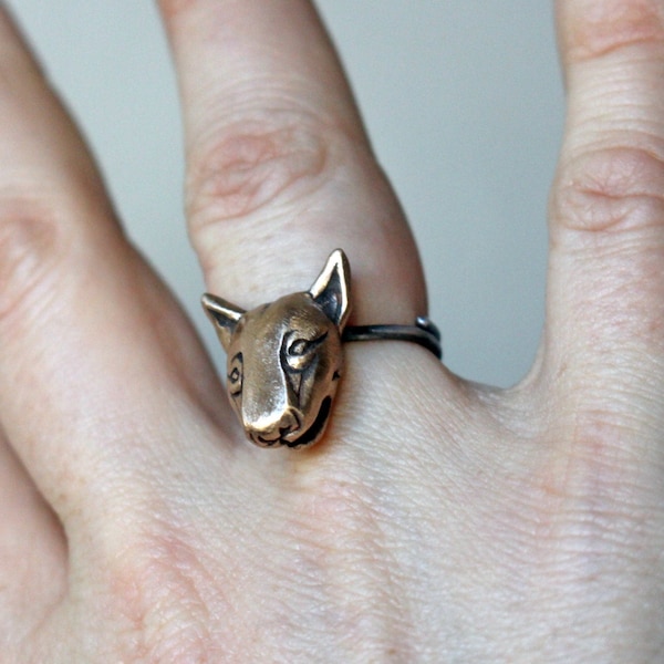 Bull terrier ring, adjustable dog ring.