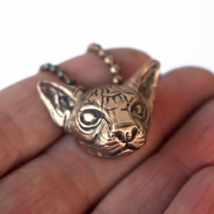 Collana con gatto Sphynx