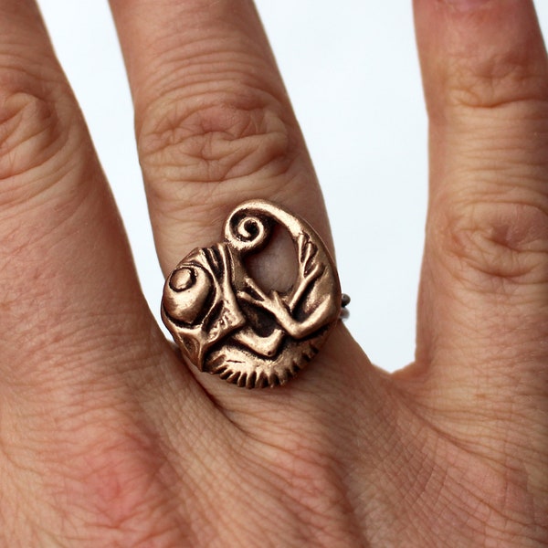 Lizard chameleon ring