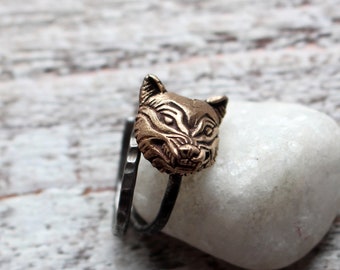 Mens ring fenrir wolf