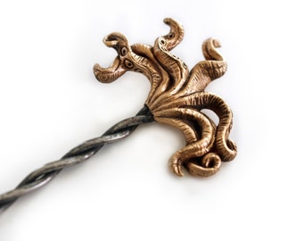 Octopus tentacle hair stick