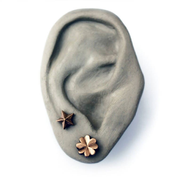 Human ear earring display photo prop image 4