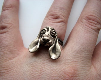 Basset hound ring, adjustable dog ring