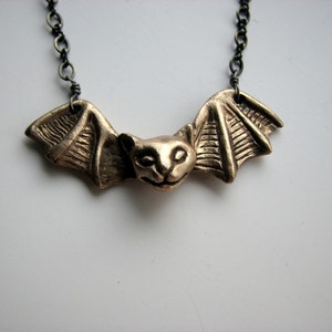 Bat cat necklace image 6