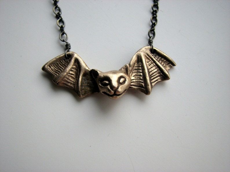 Bat cat necklace image 6