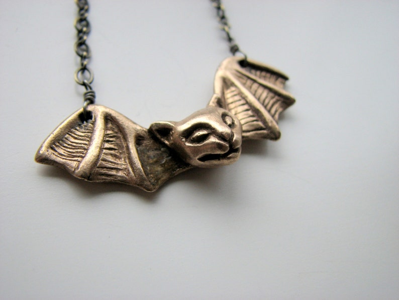 Bat cat necklace image 5