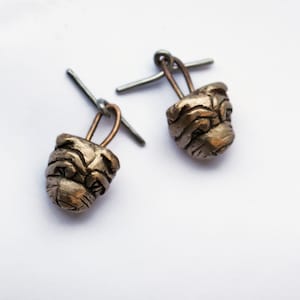 Shar pei dog head cuff links image 3