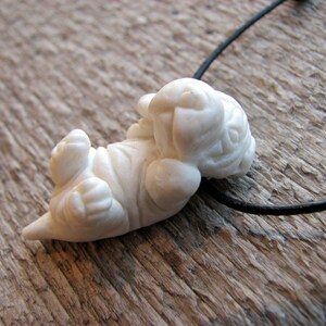 Puppy necklace porcelain shar pei image 2