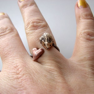 Hedgehog valentine ring image 5