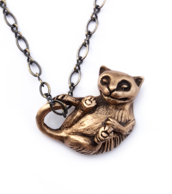 Cat Necklace Playing Kitten Etsy