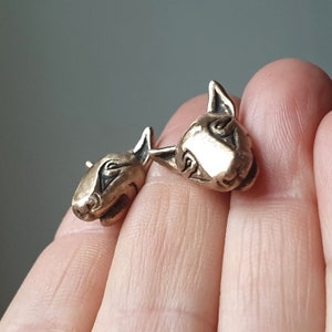 Bullterrier dog cuff links