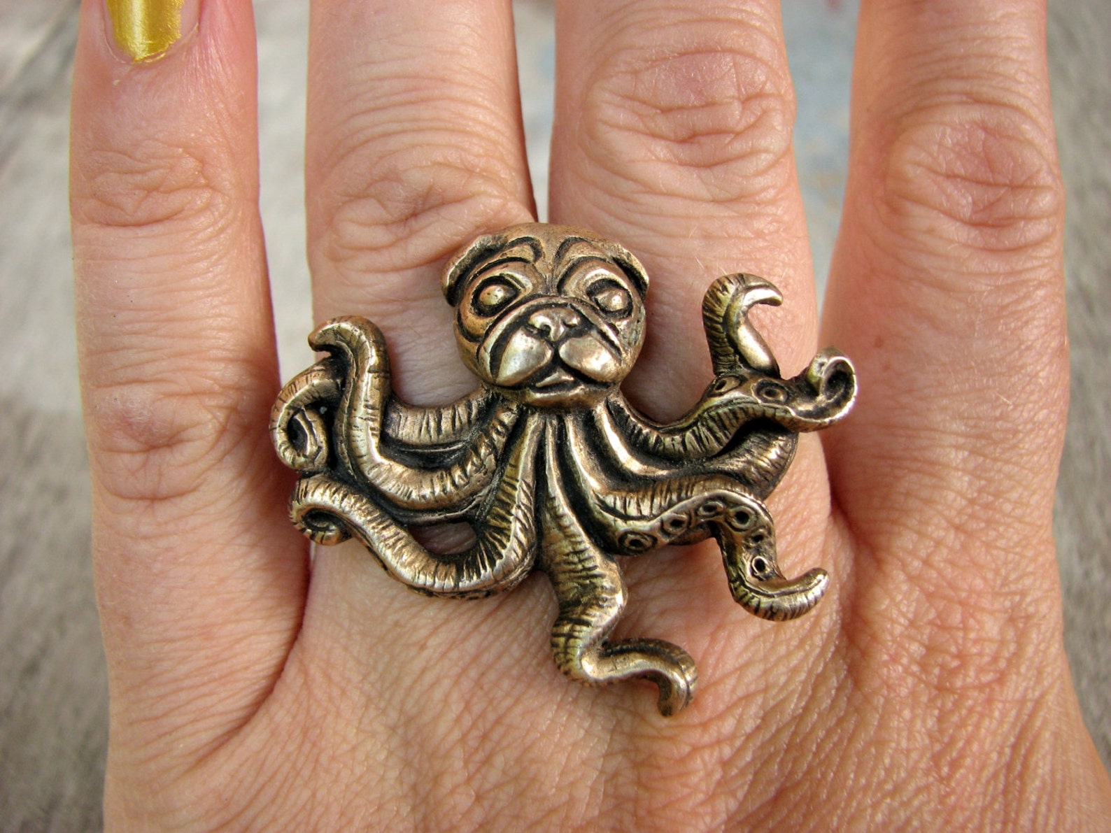 Octopug Dog Tentacles Knuckle Duster - Etsy