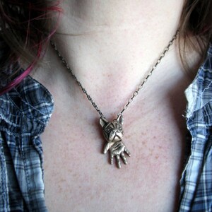 French bulldog necklace surreal image 2