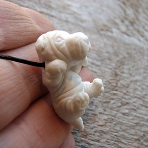 Puppy necklace porcelain shar pei image 3