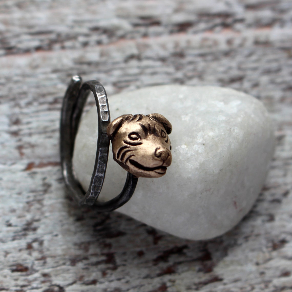 Mens ring staffordshire bull terrier Etsy