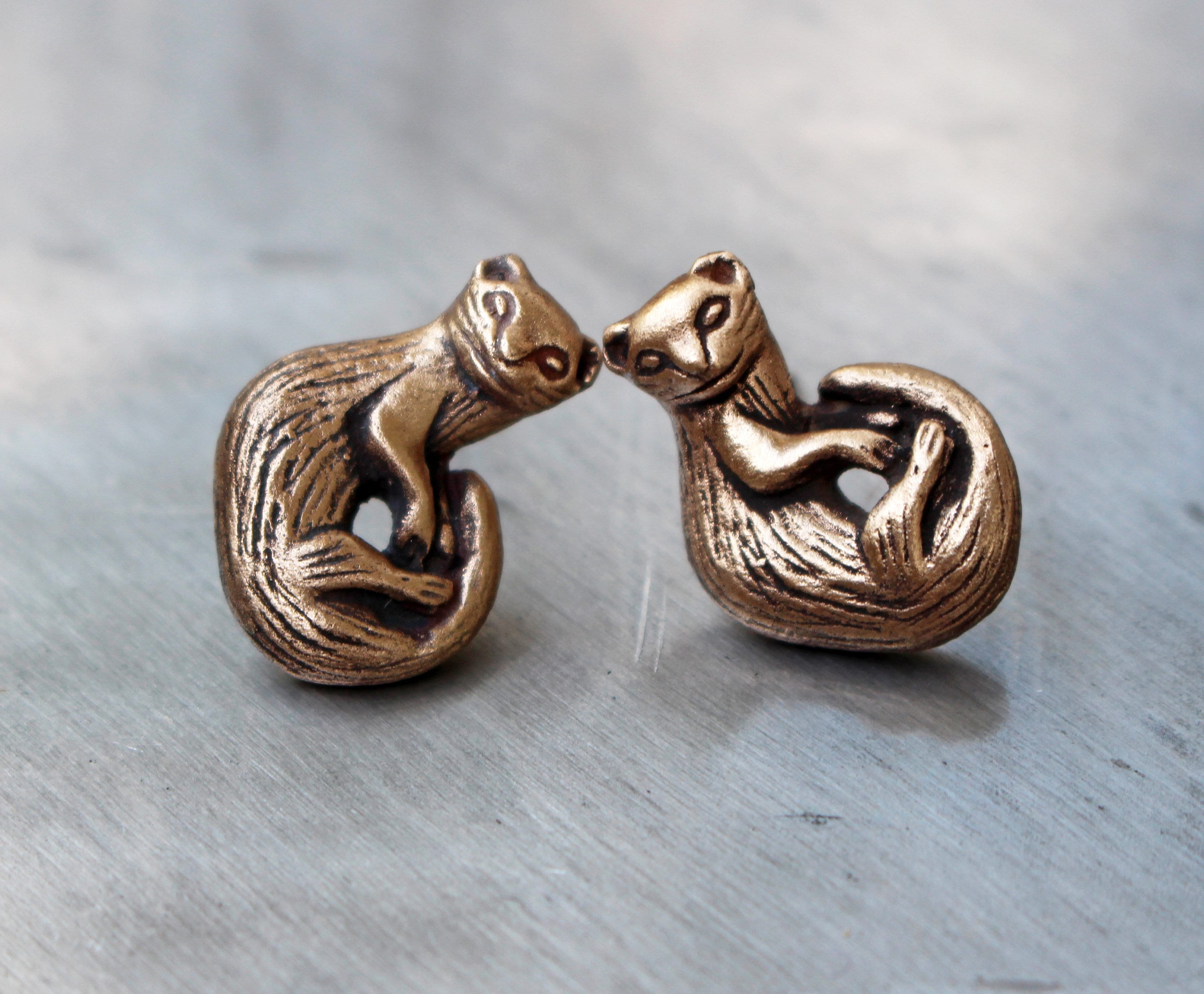 ferret earrings