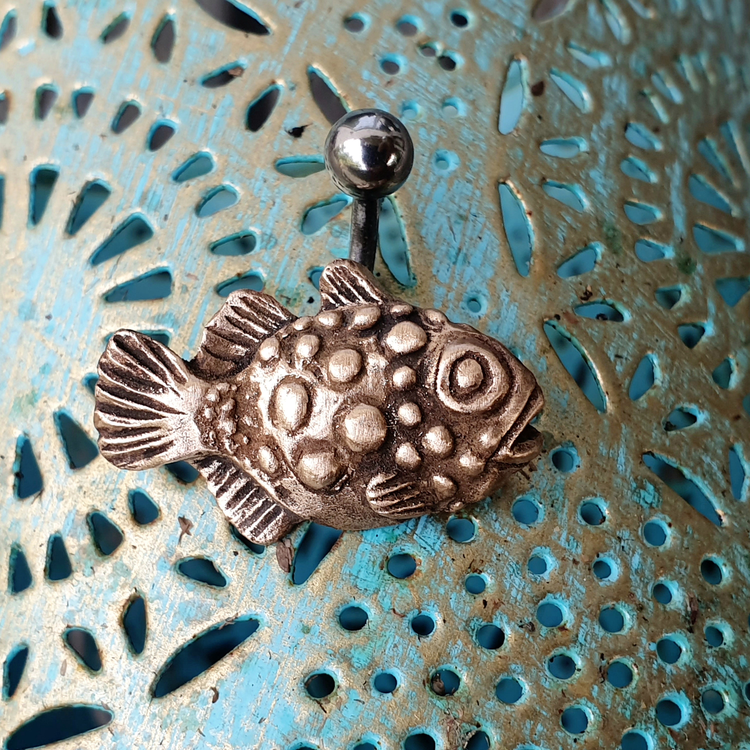 Fishing belly button rings deals
