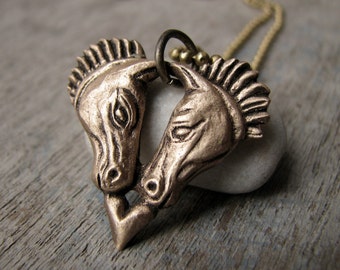 Horses heart pendant