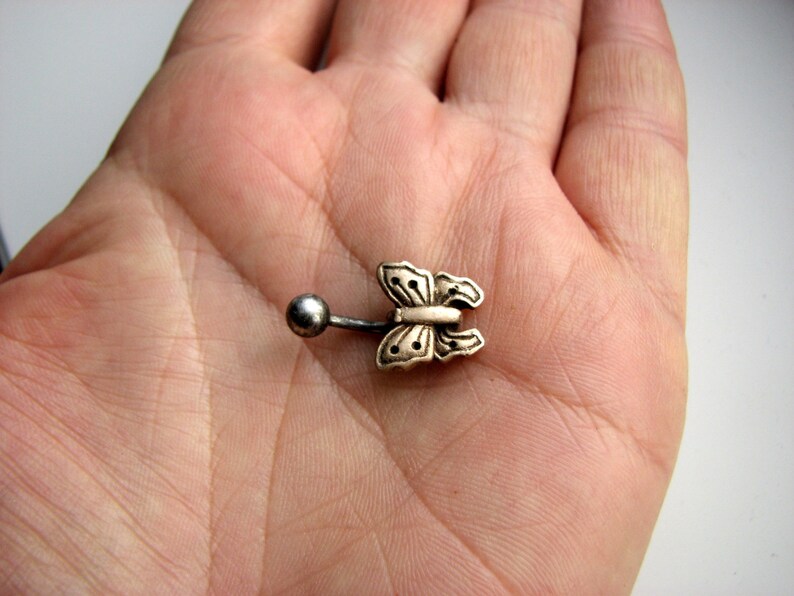 Belly button jewelry butterfly