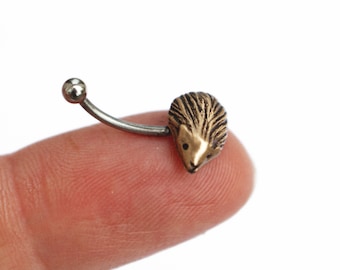 Hedgehog rook tragus helix cartilage piercing ear ring earring
