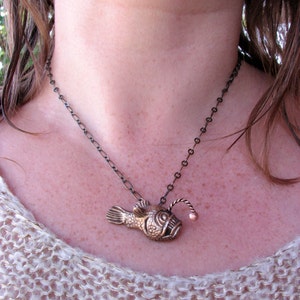 Angler fish necklace image 5