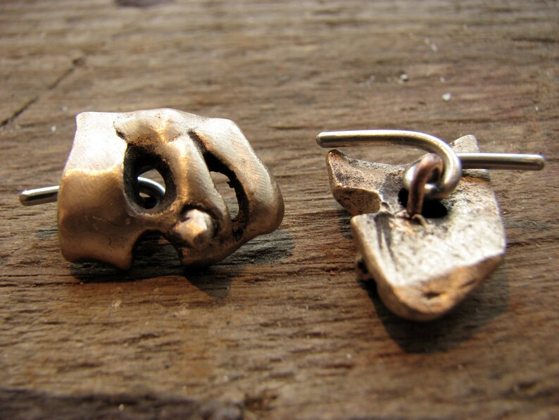 Theater mask cufflinks comedy and tragedy jewelry for men image 5